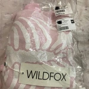 Wildfox Inside Out Baggy Beach JumperPink Skeleton